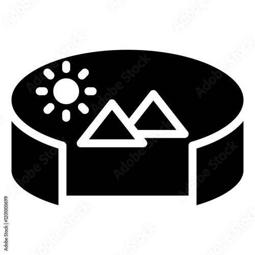 Simulated Environment Glyph Icon