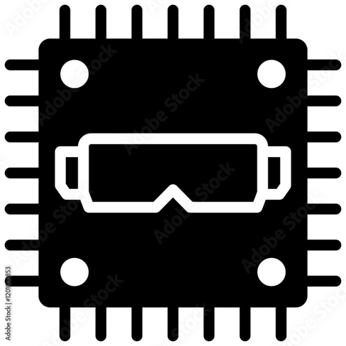 Spatial Processing Unit Glyph Icon