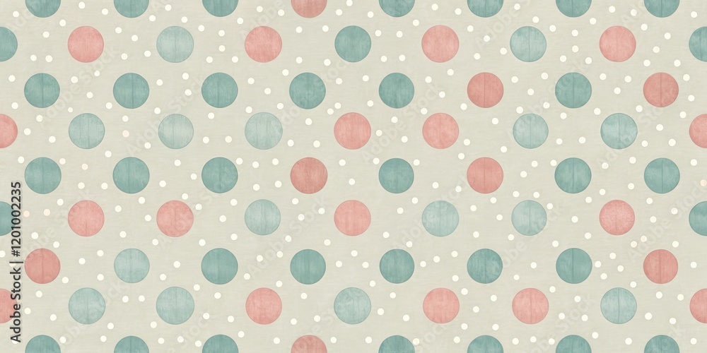 Elegant Pastel Polka Dot Pattern Design for Fabric and Wallpaper Elegant Pastel Polka Dot Pattern Design for Fabric and Wallpaper