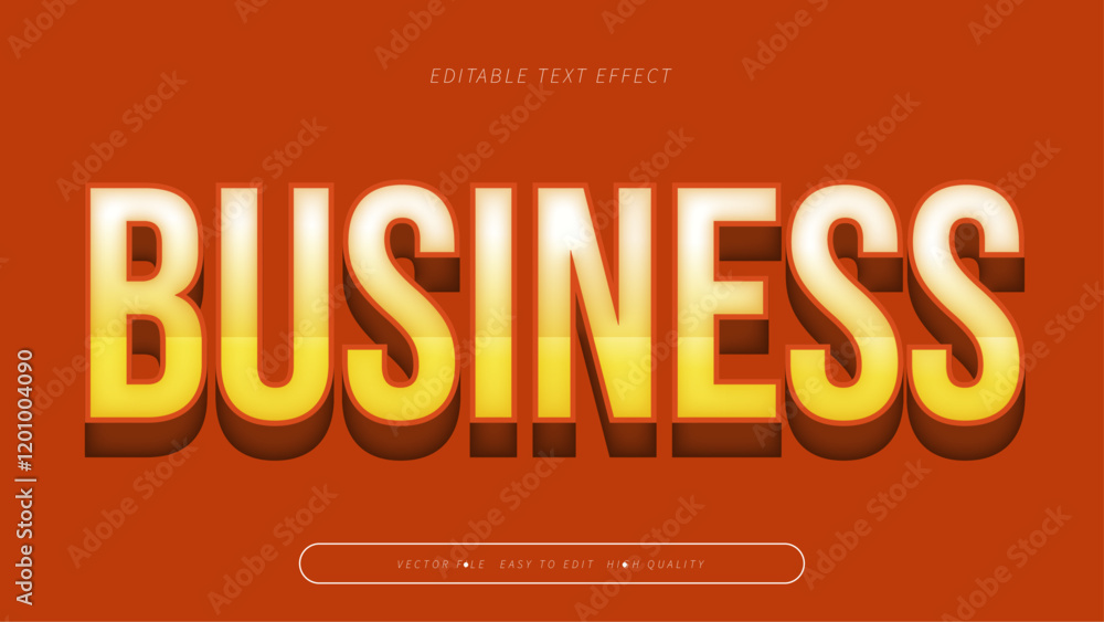 business editable text effect with red yellow white bold gradient style business editable text effect with red yellow white bold gradient style