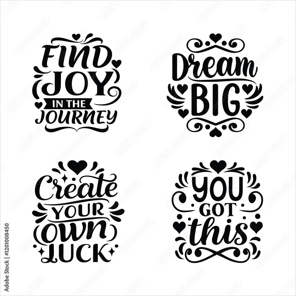 Fototapeta premium Inspirational quotes, hand drawn, typography T-shirt Design