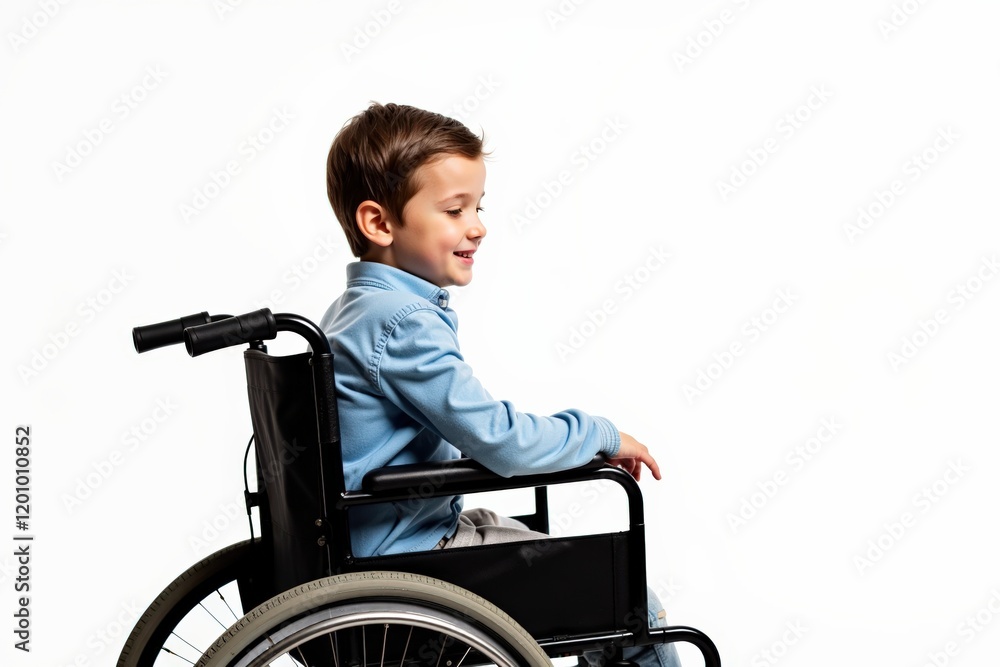 Happy Boy in Wheelchair: A Portrait of Joy and Resilience Happy Boy in Wheelchair: A Portrait of Joy and Resilience