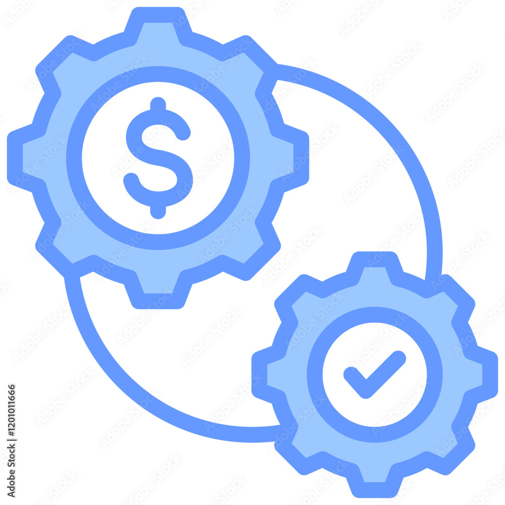 Execution Blue Icon Execution Blue Icon