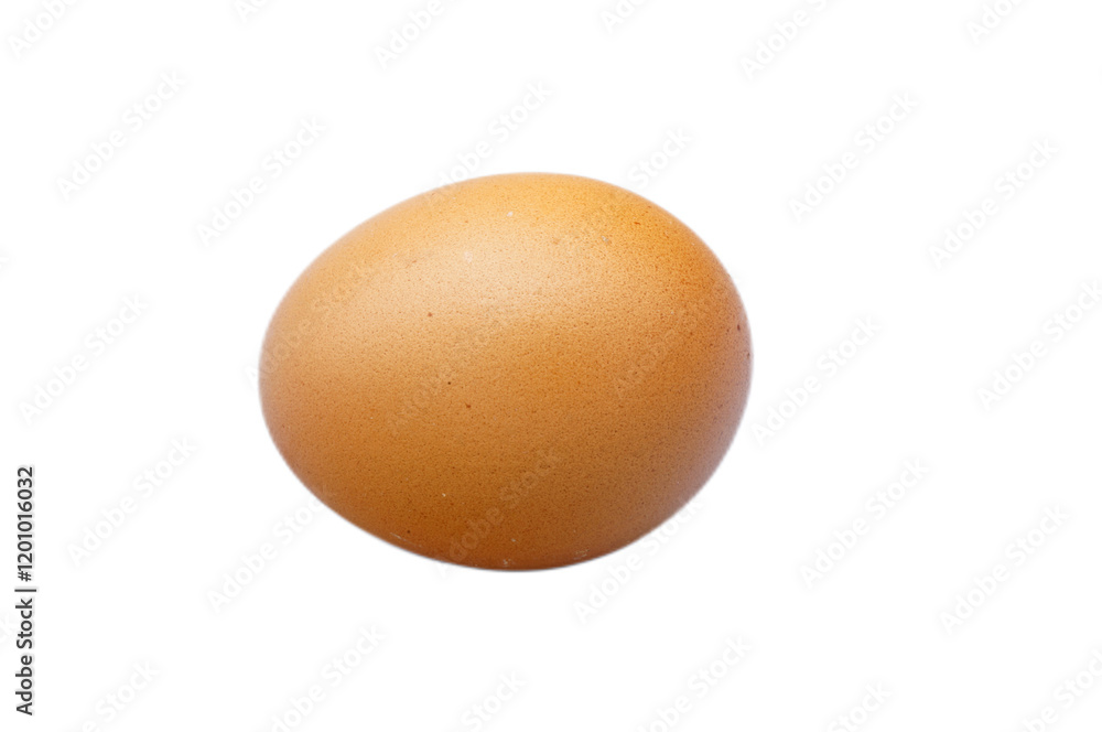 Fresh Brown Egg Isolated on White Background for Culinary Use Fresh Brown Egg Isolated on White Background for Culinary Use