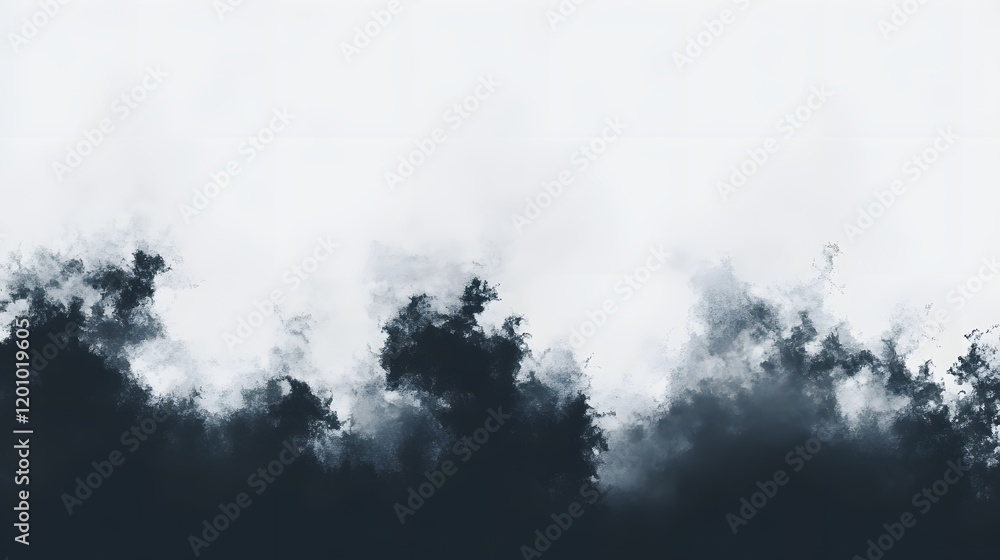 Abstract Dark Cloudscape Painting Soft Hues Abstract Dark Cloudscape Painting Soft Hues