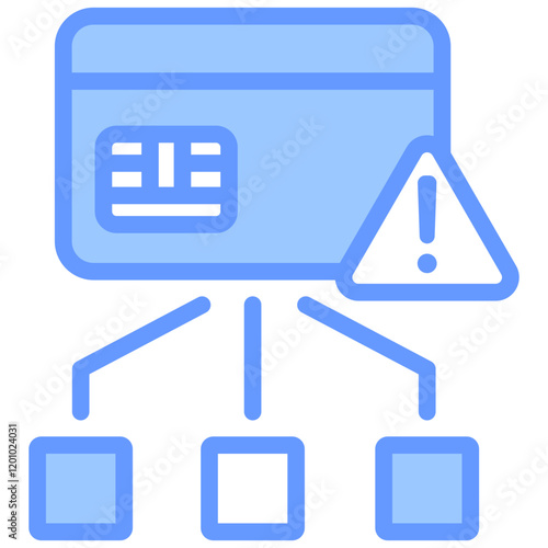 Credit Risk Blue Icon