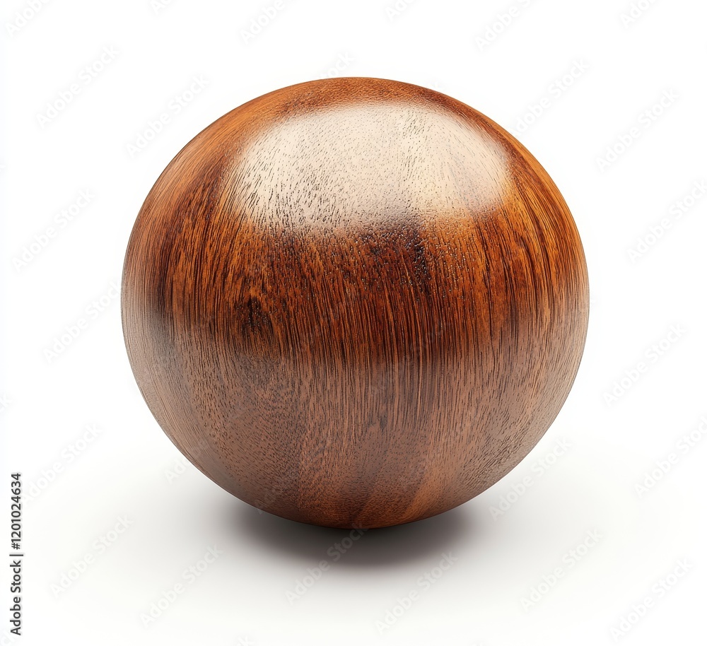 Polished wooden sphere on white background. (12) Polished wooden sphere on white background. (12)
