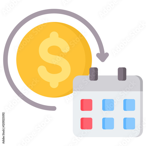 Repayment Flat Icon