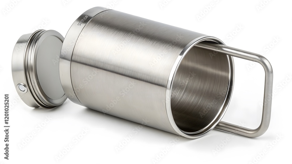 Durable Stainless Steel Camping Mug with Brushed Metallic Finish V1 Durable Stainless Steel Camping Mug with Brushed Metallic Finish V1