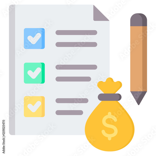 Creditworthiness Assessment Flat Icon