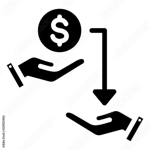 Loan Glyph Icon