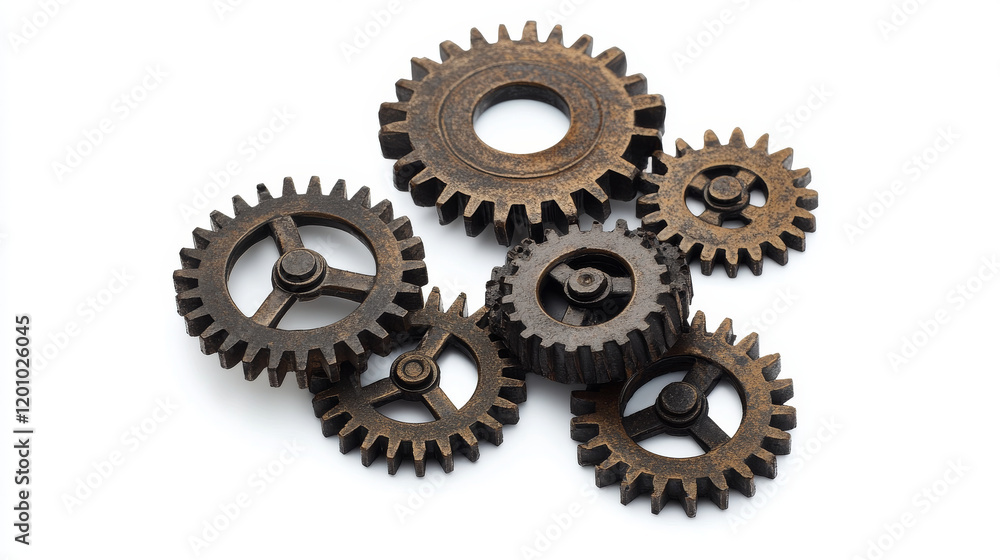 Seamless black and white pattern of toothed gear wheels depicting industry in square format Seamless black and white pattern of toothed gear wheels depicting industry in square format