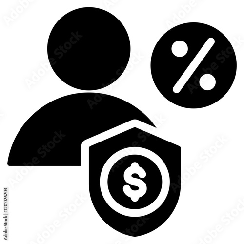 Personal Guarantee Glyph Icon