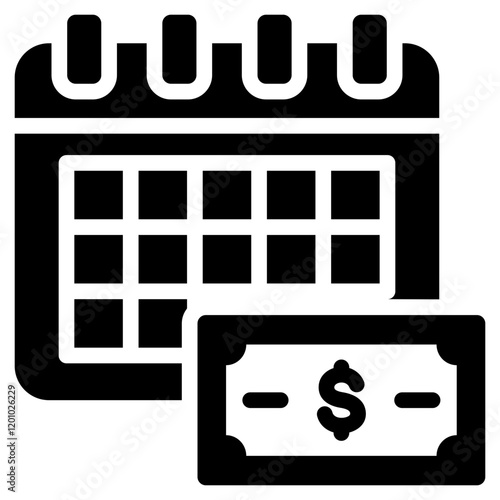 Installment Loan Glyph Icon