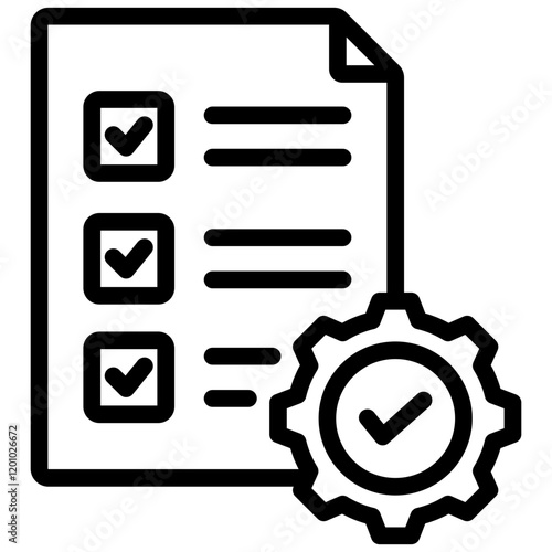Creditworthiness Standard Outline Icon