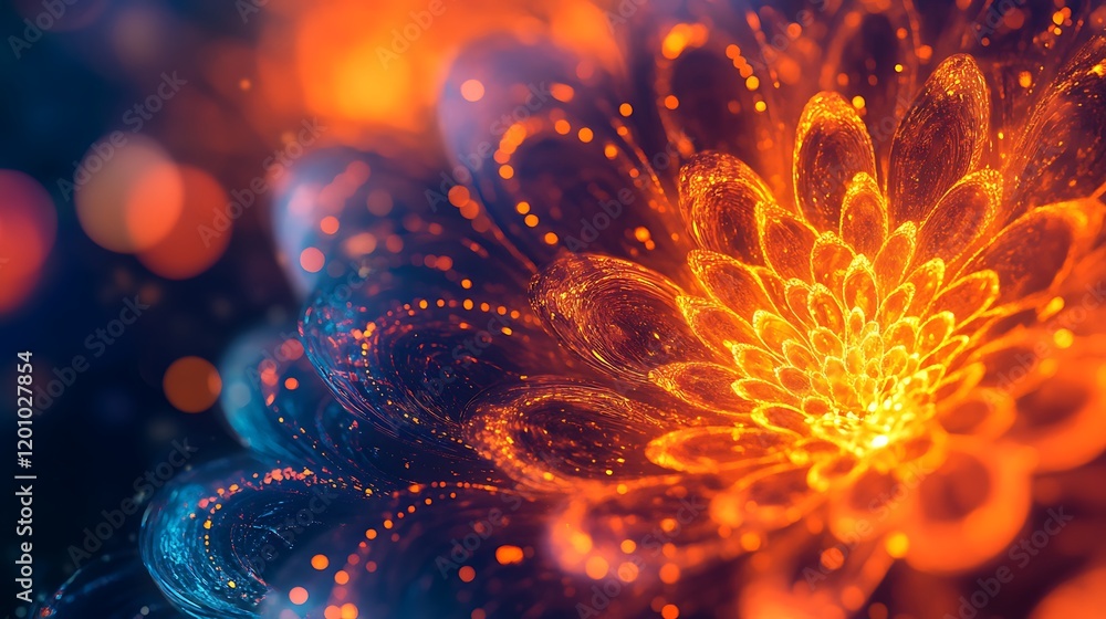 Vibrant flame-inspired background with intricate glowing patterns and warm radiant tones Vibrant flame-inspired background with intricate glowing patterns and warm radiant tones