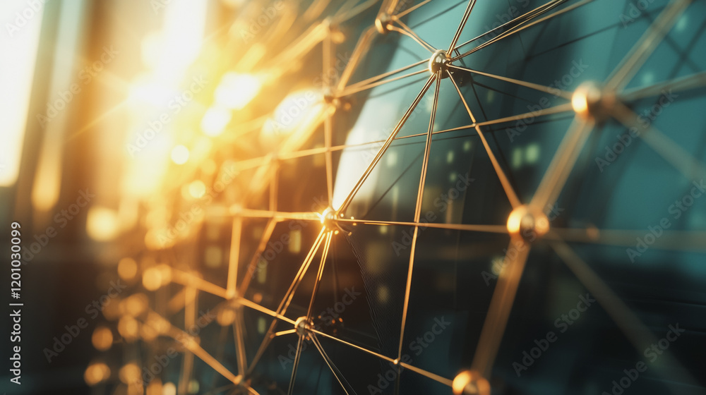 Fototapeta premium Abstract business Financial charts show a significant increase in profits in the stock market.This is driven by higher interest rates and continued growth. In the innovation world network of financial