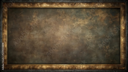 Rustic Antique Frame with a Distressed Textured Background Ideal for Design Projects