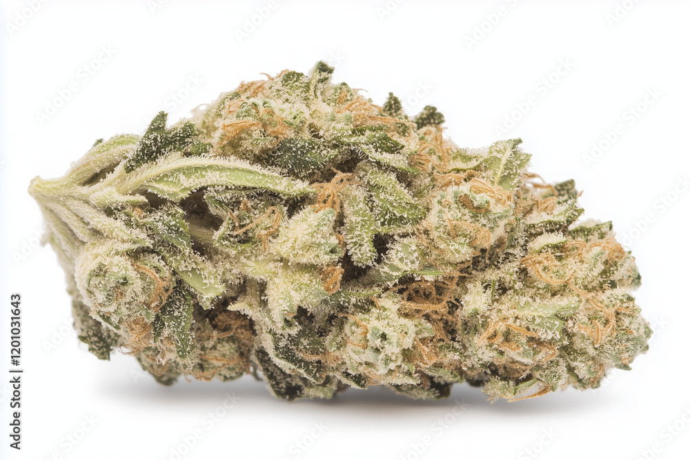 Cannabis isolated on a white background Cannabis isolated on a white background