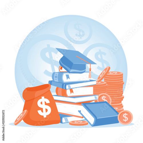 The concept of investing money for education.