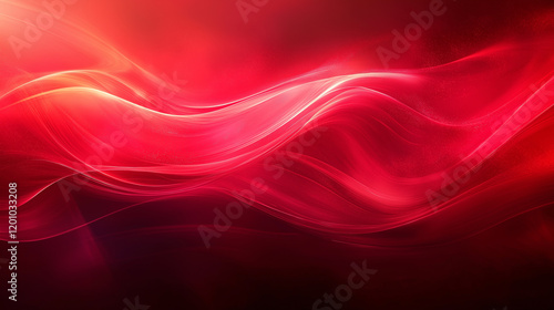 Dynamic Red Energy Wave Background – Vibrant and Eye-Catching Design