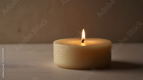 Wallpaper Mural Serene Glow Minimalist Candle with Soothing Aromatherapy Vibe V6 Torontodigital.ca
