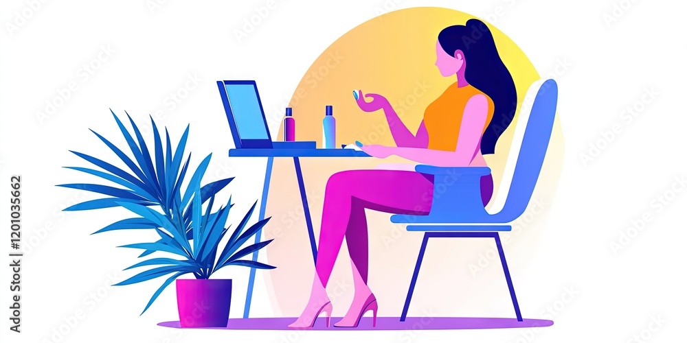 woman getting her nails done, manicure woman getting her nails done, manicure