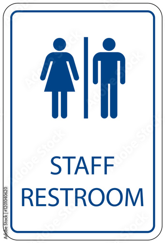 Employee, staff restroom only sign