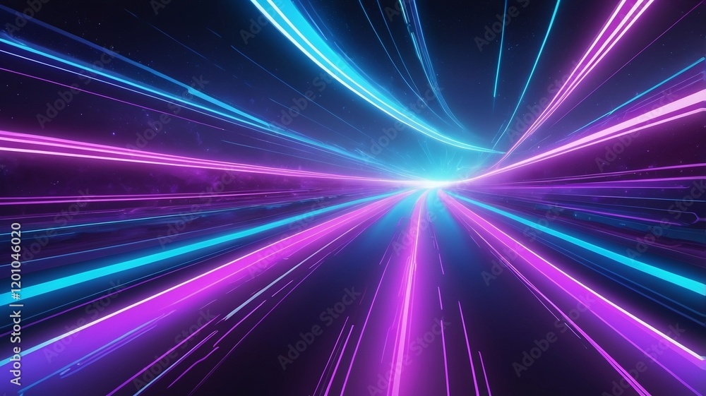 Abstract motion of city traffic at night, a vibrant tapestry of light, speed, and energy, captured in a dynamic interplay of lines and color Abstract motion of city traffic at night, a vibrant tapestry of light, speed, and energy, captured in a dynamic interplay of lines and color