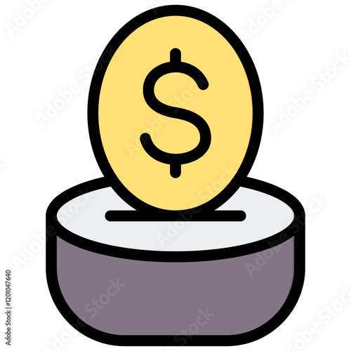 401K Outline Color Icon