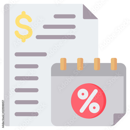 Tax Flat Icon