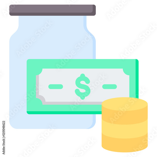 Cash Reserve Flat Icon