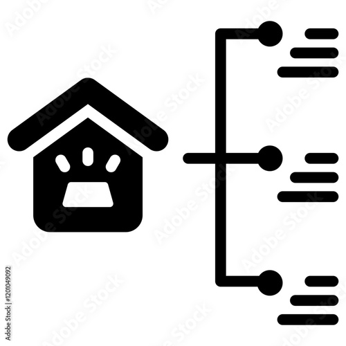 Asset Allocation Glyph Icon