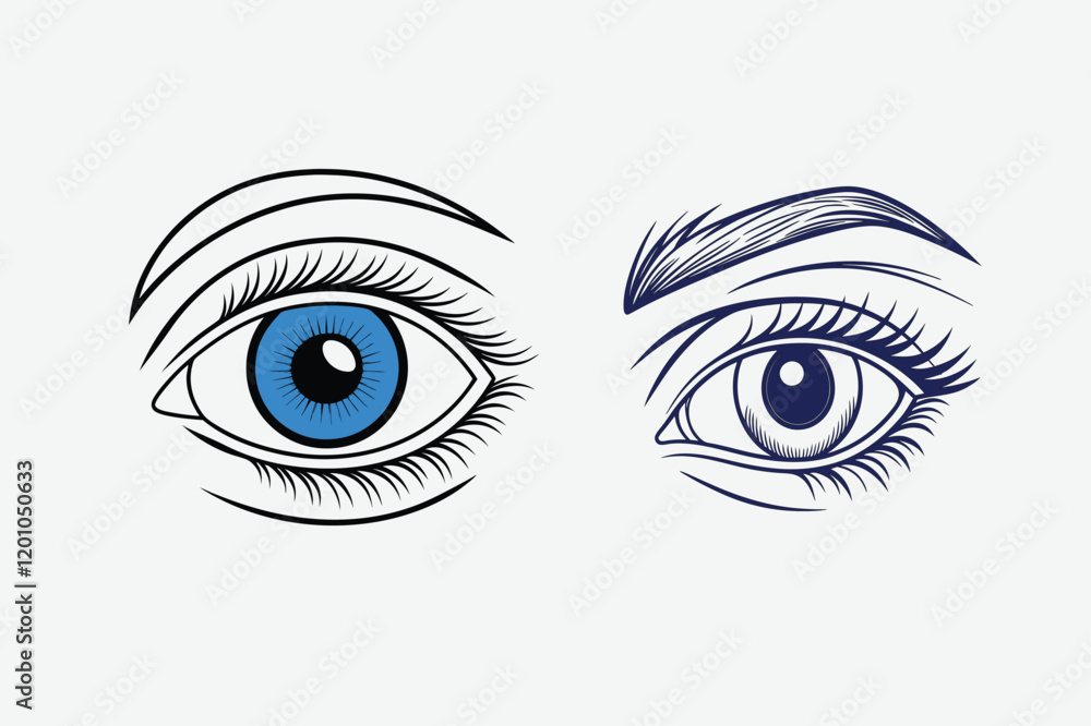 Some beautiful Eyries vector art Some beautiful Eyries vector art
