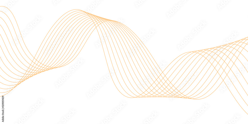 Fototapeta premium Modern abstract glowing wave background. Dynamic flowing wave lines design element.