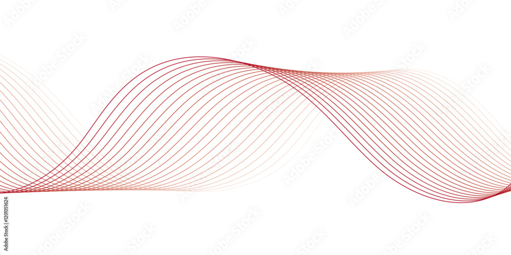 Fototapeta premium Modern abstract glowing wave background. Dynamic flowing wave lines design element.