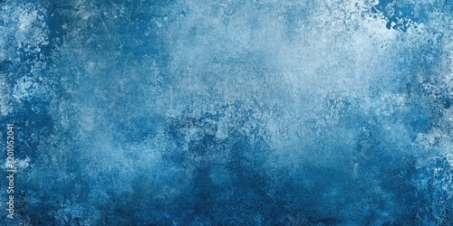 Blue grunge cement texture background with subtle variations in darker and lighter shades of blue providing a blank space for text or content