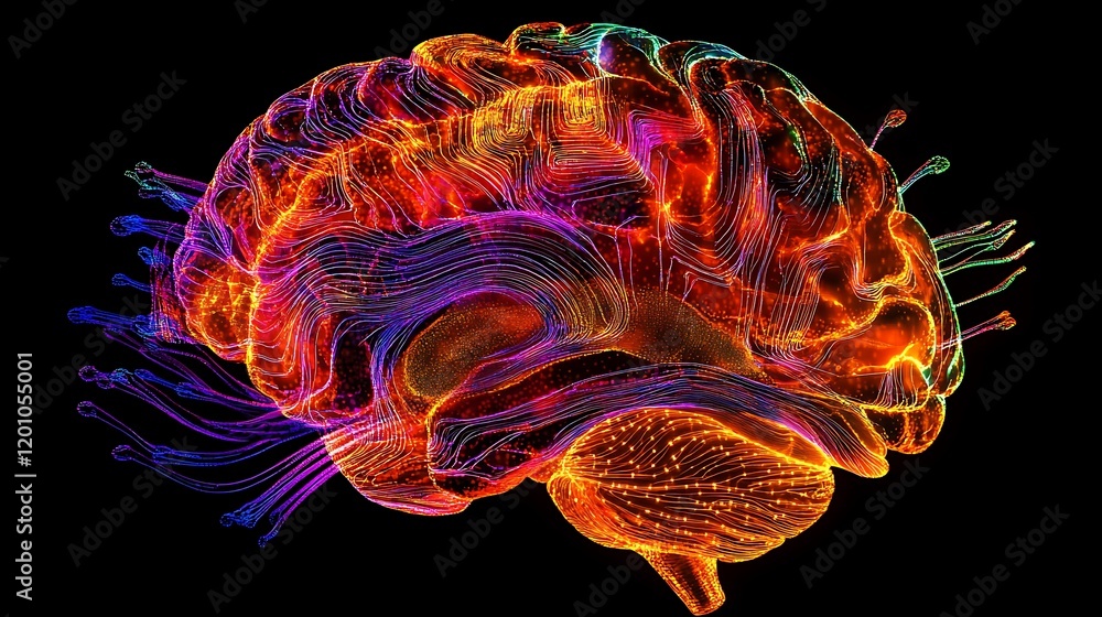 A digital brain intertwining with a biological brain illuminated by vibrant circuits depicting the blend of artificial and human intelligence A digital brain intertwining with a biological brain illuminated by vibrant circuits depicting the blend of artificial and human intelligence