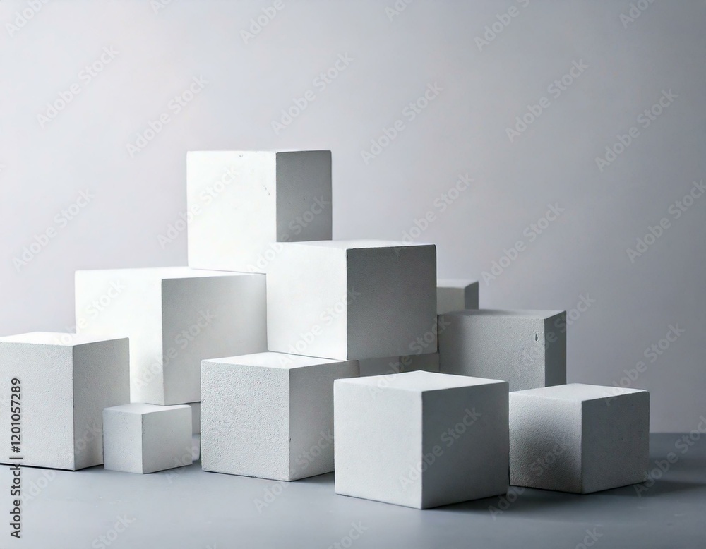 White cubes minimalist background showcasing clean lines, simplicity, modern elegance, geometric shapes, monochrome tones, neutral design, creating a versatile and aesthetically pleasing canvas for pr White cubes minimalist background showcasing clean lines, simplicity, modern elegance, geometric shapes, monochrome tones, neutral design, creating a versatile and aesthetically pleasing canvas for pr
