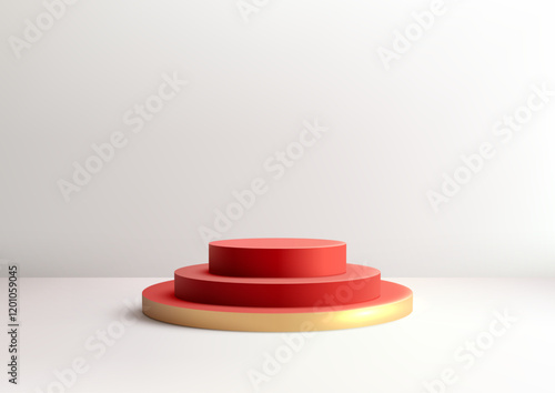 chinese new year 3d red and...