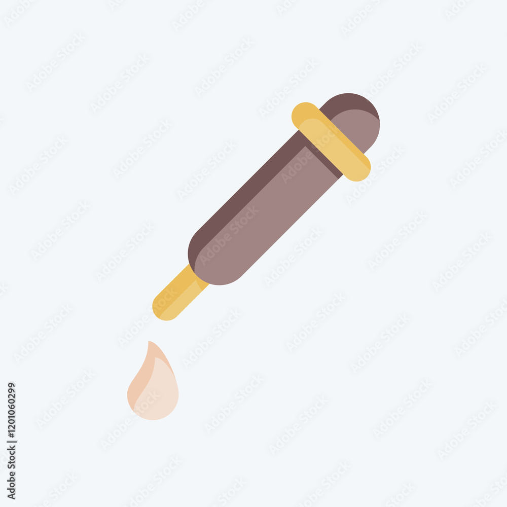 Icon Pipette. related to Vape symbol. flat style. design editable Icon Pipette. related to Vape symbol. flat style. design editable