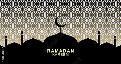 Ramadan kareem background design, modern islamic banner collection, arabic, ied mubarak celebration, poster, flyer, advertising illustration design vector