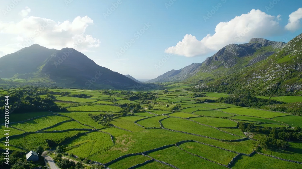 Fototapeta premium Serene Valley Landscape