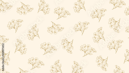 Flower pattern wrapper printing background design