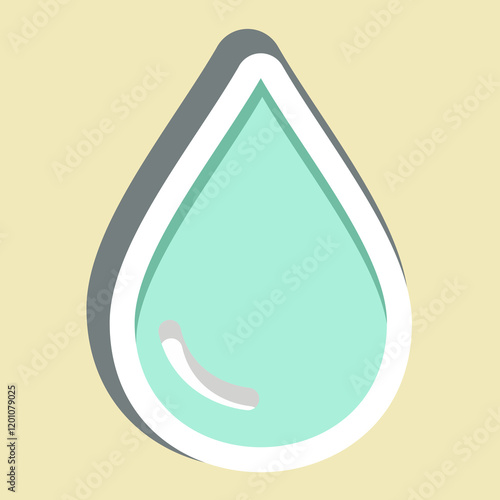 Sticker Liquid. related to Vape symbol. design editable