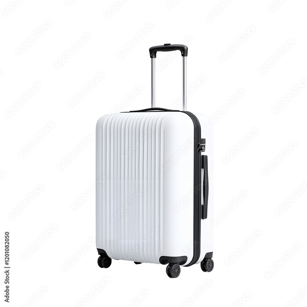 Compact travel luggage with a sleek design on a white background.
Compact travel luggage with a sleek design on a white background.