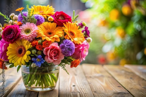 Wallpaper Mural Fresh Flower Background with Copy Space: Vibrant Floral Design for Spring & Summer Projects Torontodigital.ca