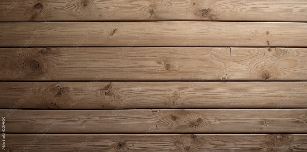 Fototapeta premium Old Wood Texture Background. Top View Wooden Plank Panel. Parallel Horizontal Lines