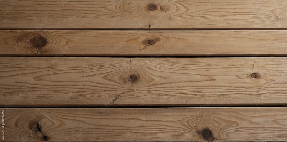 Fototapeta premium Old Wood Texture Background. Top View Wooden Plank Panel. Parallel Horizontal Lines