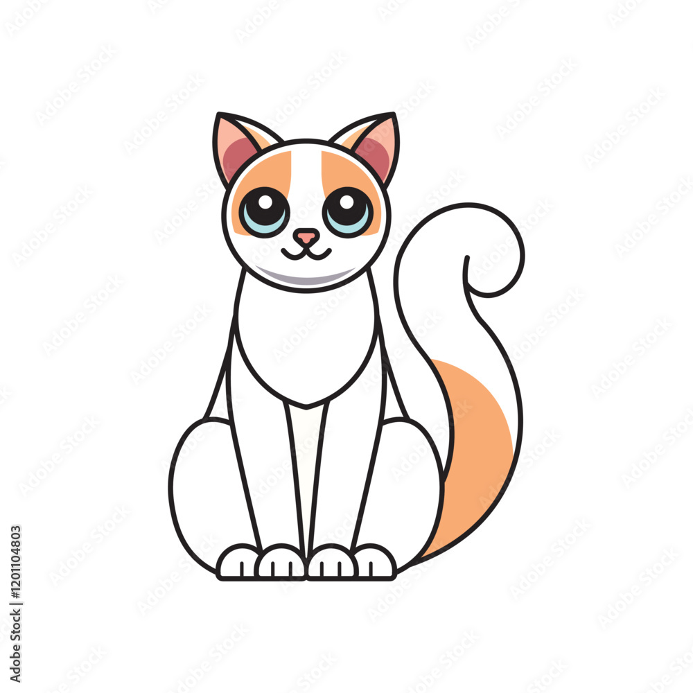Obraz premium cat vector illustration